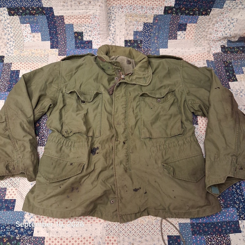 * US Military Issue M-65 Cold Weather Field Coat OG-107 Men Medium X-Short Green